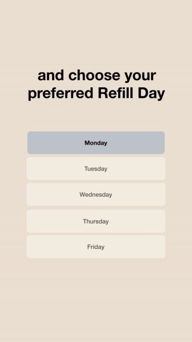 The Rounds' "Refill Day" feature
