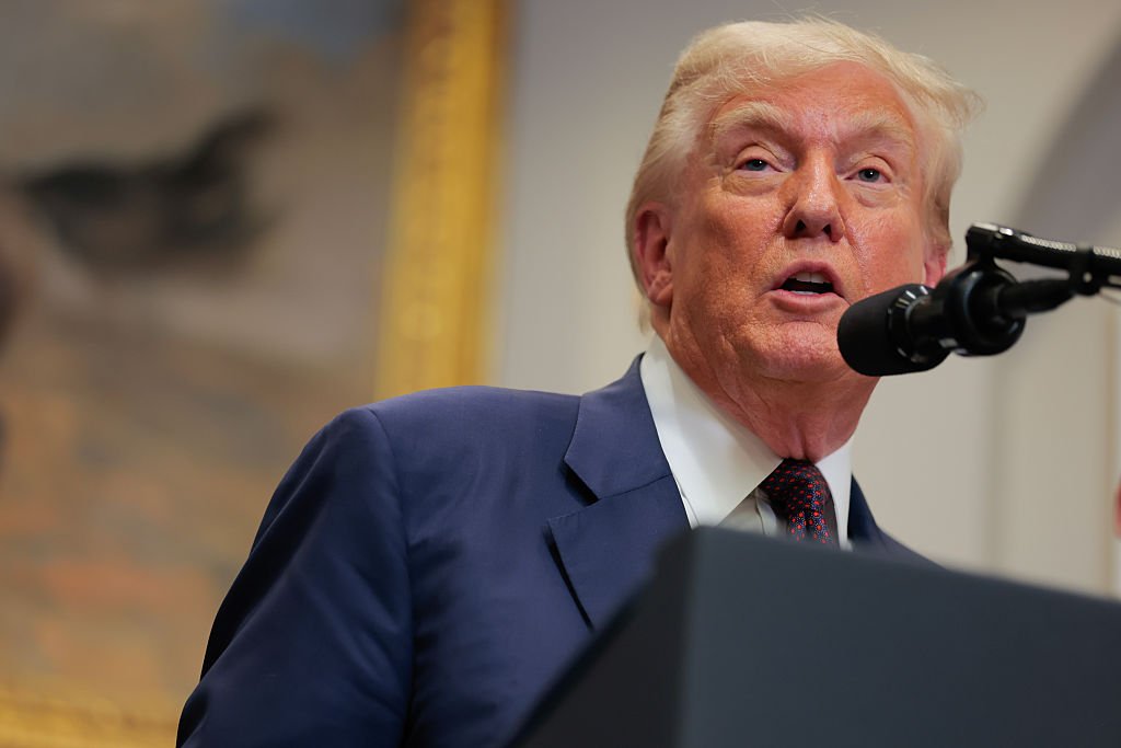 President Trump Signs Executive Order In White House's Roosevelt Room